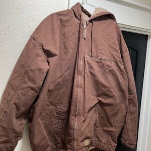 Men's Brown Hooded Bomber Jacket